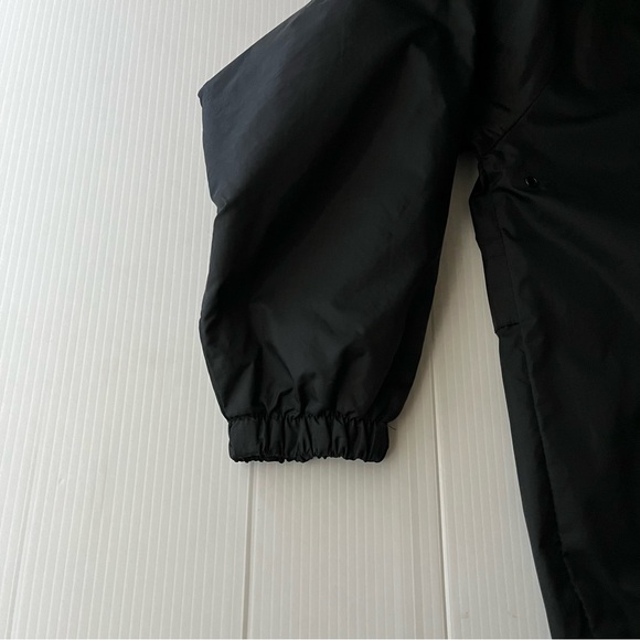 Geoffrey Beene Full Zip Snap Up Hooded Lightweight Windbreaker Black Size Medium - Picture 12 of 16